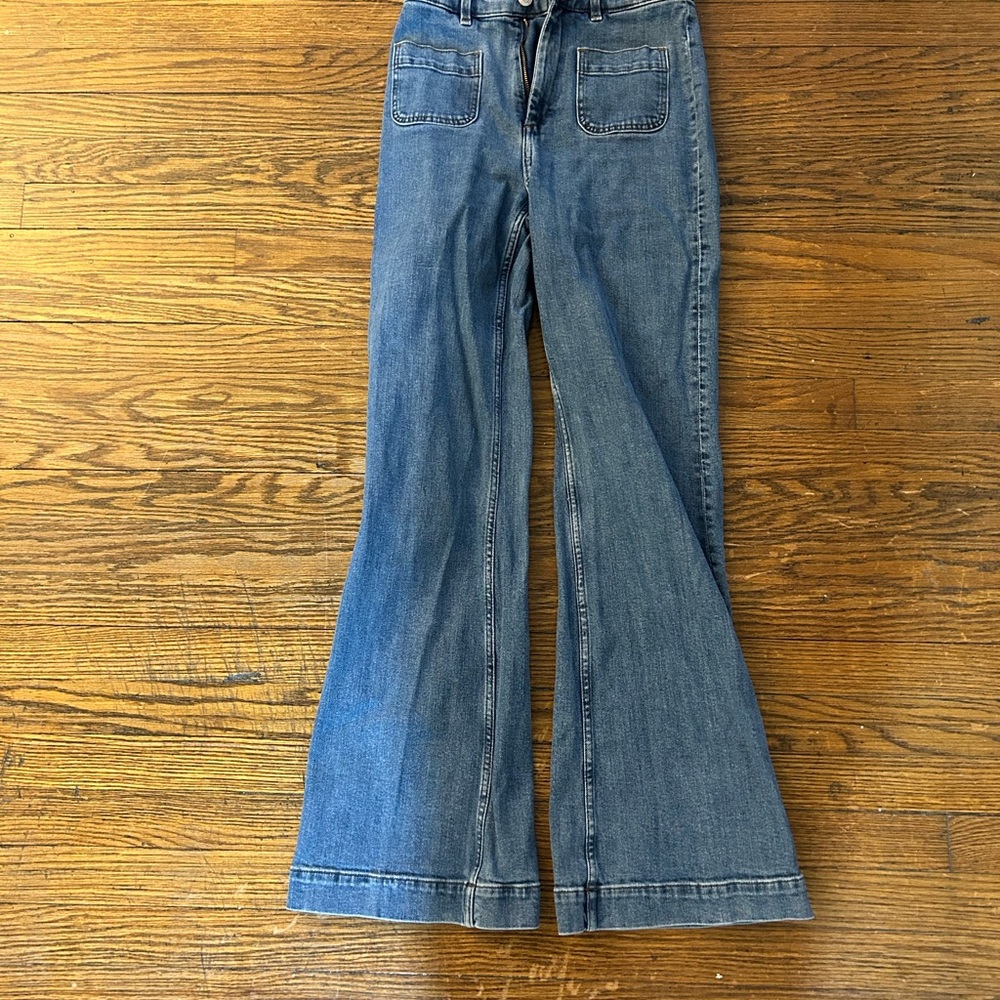 Women's Blue Flared Jeans